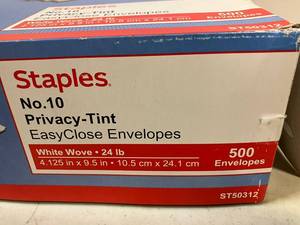 #10 EasyClose Envelopes