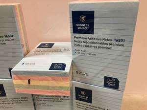 Large Pastel Lined Sticky Notes