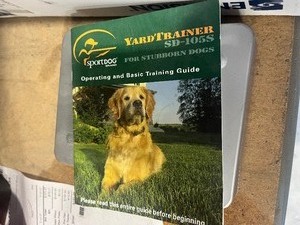 Box of binoculars  dog training collar