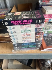 Shelf of DVDs & VHSs