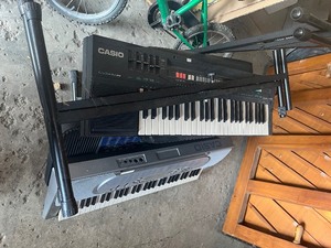 3 Key Boards with stand & bench