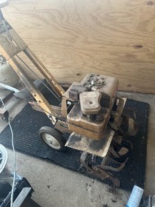 old garden tiller