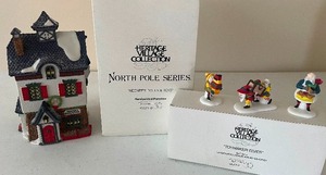 lot 55 image: Retired Dept. 56 Neenees Dolls and Toys, Toymaker Elves with Original Boxes