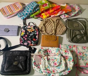 lot 77 image: Purse and Bag Lot, Coach Purse and Wallet NWT