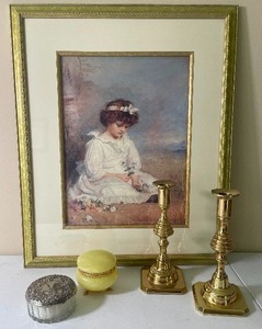lot 81 image: 1892 John Everett Millais Little Speedwells Darling Blue and Accessories Lot