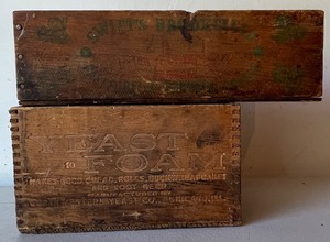 lot 109 image: Vintage Crates Northwestern Yeast Co. and Swifts Brookfield Cheese