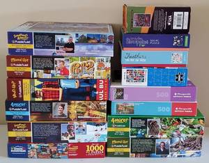 lot 125 image: Large Puzzle Lot of 14