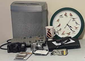 lot 157 image: Fellowes Paper Shredder, Sony Blu-Ray Player