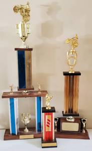 lot 147 image: Lot of Vintage Trophies