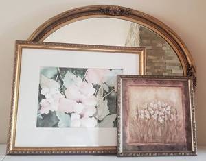 lot 174 image: Mirror and Artwork