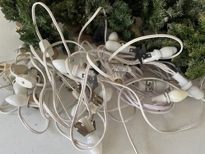 lot 210 image: Miscellaneous Christmas Village Trees and Lights