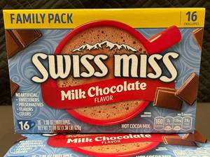 lot 3 image: 2 back 1.4 - Swiss Miss Milk Chocolate Family Pack - 3 Boxes (16 Envelopes Each)