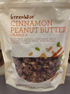 lot 9 image: E3 - GreenWise Cinnamon Peanut Butter Granola 8 oz (3 Pack)