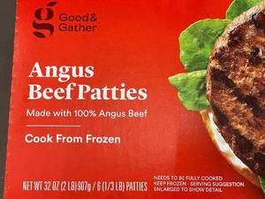 lot 22 image: Good & Gather Angus Beef Patties