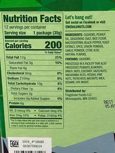 lot 35 image: CO 2 - Emerald Salt & Pepper Cashews 12-Pack