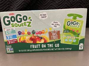 lot 41 image: GoGo SqueeZ Fruit on the Go Variety Pack 36 x 3.2 oz