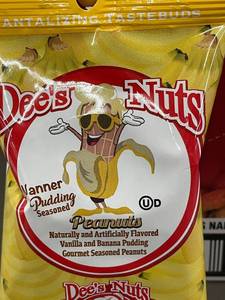 lot 57 image: Dees Nuts Nanner Pudding Seasoned Peanuts 10 bags
