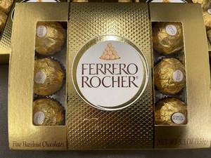 lot 148 image: GA 4 - Ferrero Rocher Fine Hazelnut Chocolates - 5.3 oz (3 Packs)