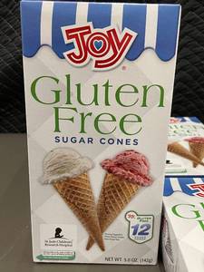 lot 154 image: Lot of 4 Joy Gluten Free Sugar Cones