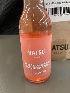 lot 168 image: AK 5 - Hatsu Raspberry & Rose Flavored Soda - 6 Pack