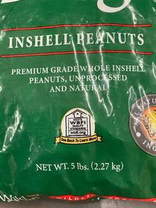 lot 172 image: Wild Delight Inshell Peanuts 5 lbs