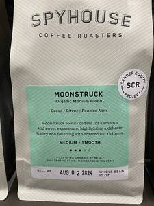 lot 177 image: F1 - Spyhouse Coffee Roasters Moonstruck Organic Medium Blend Whole Bean Coffee - 3 Bags