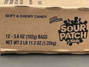 lot 446 image: CT 3 - Sour Patch Kids Soft & Chewy Candy, 12-Pack