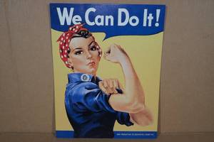 lot 34 image: We Can Do It Metal Sign
