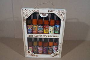 lot 46 image: Gourmet Hot Sauce Collection with Recipe Book