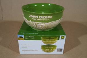 lot 50 image: John Deere Large Stoneware Bowl