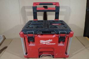 lot 55 image: Milwaukee Packout Rolling Tool Box