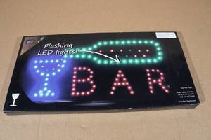 lot 67 image: LED Lighted Bar Sign