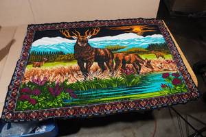lot 96 image: Vintage Velvet Wall Dcor