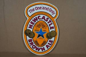 lot 108 image: Newcastle Brown Ale Beer Sign