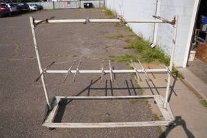 lot 190 image: 4-Wheeled Folding Chair Dolly Rack