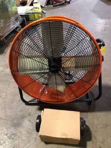 lot 35 image: Commercial Electric 24 in. 2-Speed Heavy Duty Tilt Drum Fan  Customer Returns See Pictures