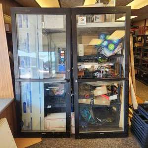 lot 1 image: Commercial Store Front Door Frame & Glass