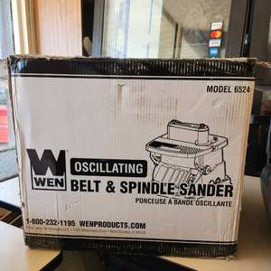 lot 4 image: WEN 6524 Oscillating Belt and Spindle Sander