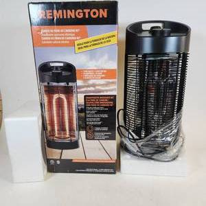 lot 22 image: Remington REM-211CF-120 Indoor Outdoor Heater Rc5 Carbon Fiber Quartz 1200 Watts Display Model