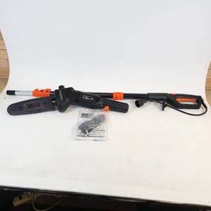 lot 41 image: WEN 4019 6 Amp 8-inch Electric Telescoping Pole Saw Tested Works Great