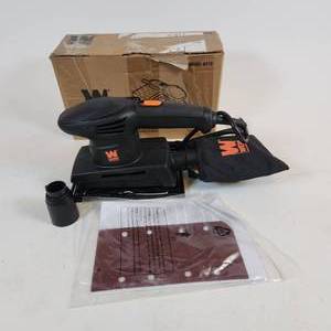 lot 53 image: WEN 13 Sheet Sander 1.2 Amp Motor Electric Lightweight Dust Collection Bag Tested Works