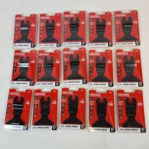 lot 86 image: Lot Of 15 New Craftsman 2 12 Oscillating Blade