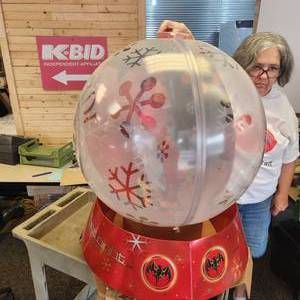 lot 90 image: Huge Bacardi Christmas Ornament