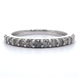 NEW 1 Carat Diamond 12 Eternity Ring in White Gold