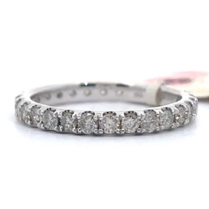 1 Carat Diamond 34 Eternity Ring in 14k White Gold VIDEO