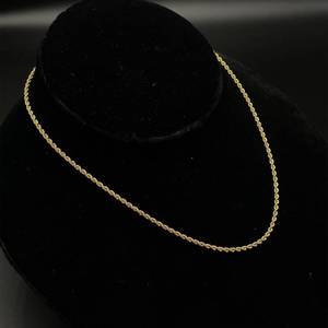Fancy Rope Chain Necklace in 14k Yellow Gold