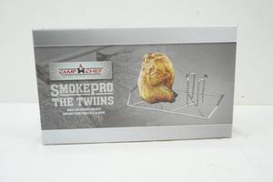 Smokepro beer can grill setup