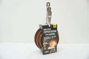 Copper fry pan set