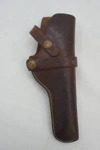 Leather gun holster