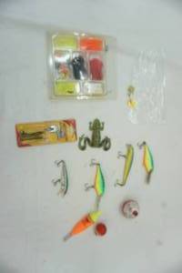 Artificial bait, lures, bobbers and frog